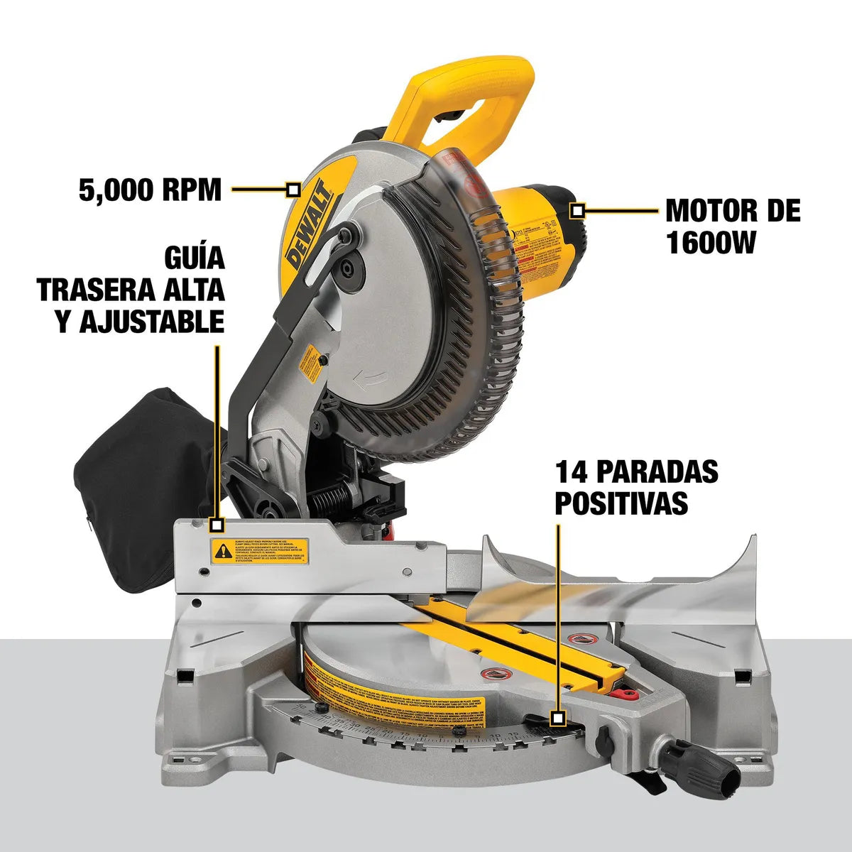 Sierra Ingleteadora Eléctrica Dewalt 10" 1600W DWS713