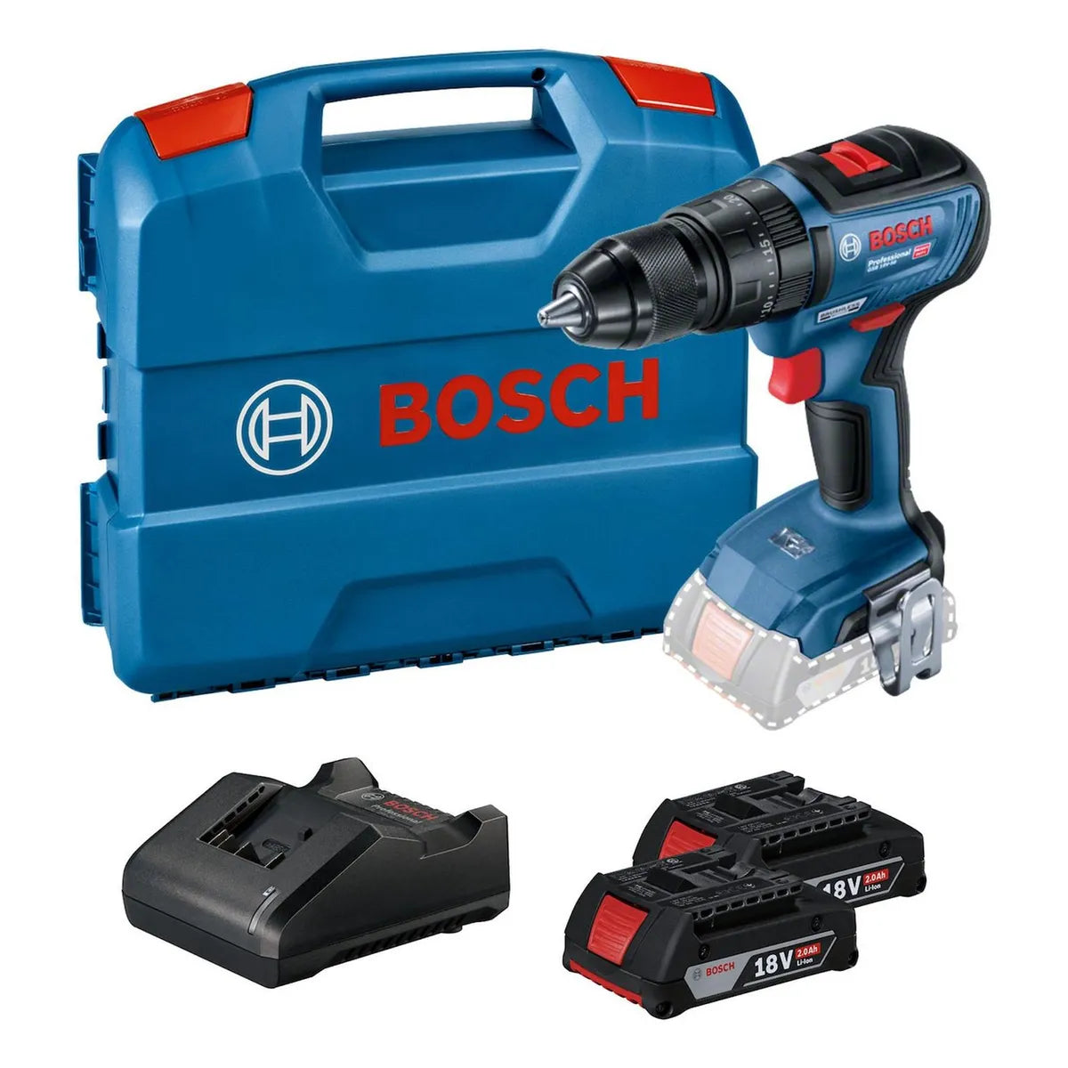 Taladro Percutor Bosch GSB 18v-50 Brushless Maleta